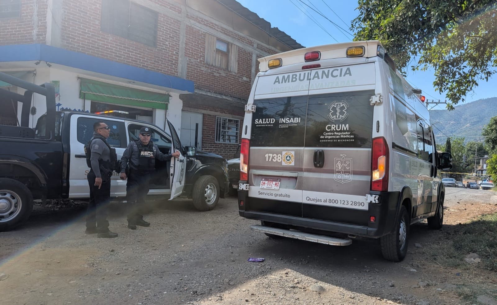 Muere en hospital el masculino baleado en la colonia San Rafael de Uruapan