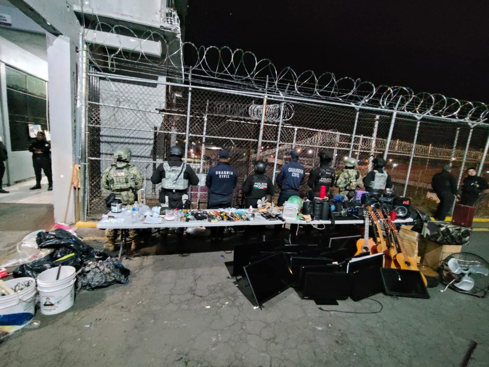 Aseguran dinero, droga y “puntas” tras cateo en penal de Uruapan