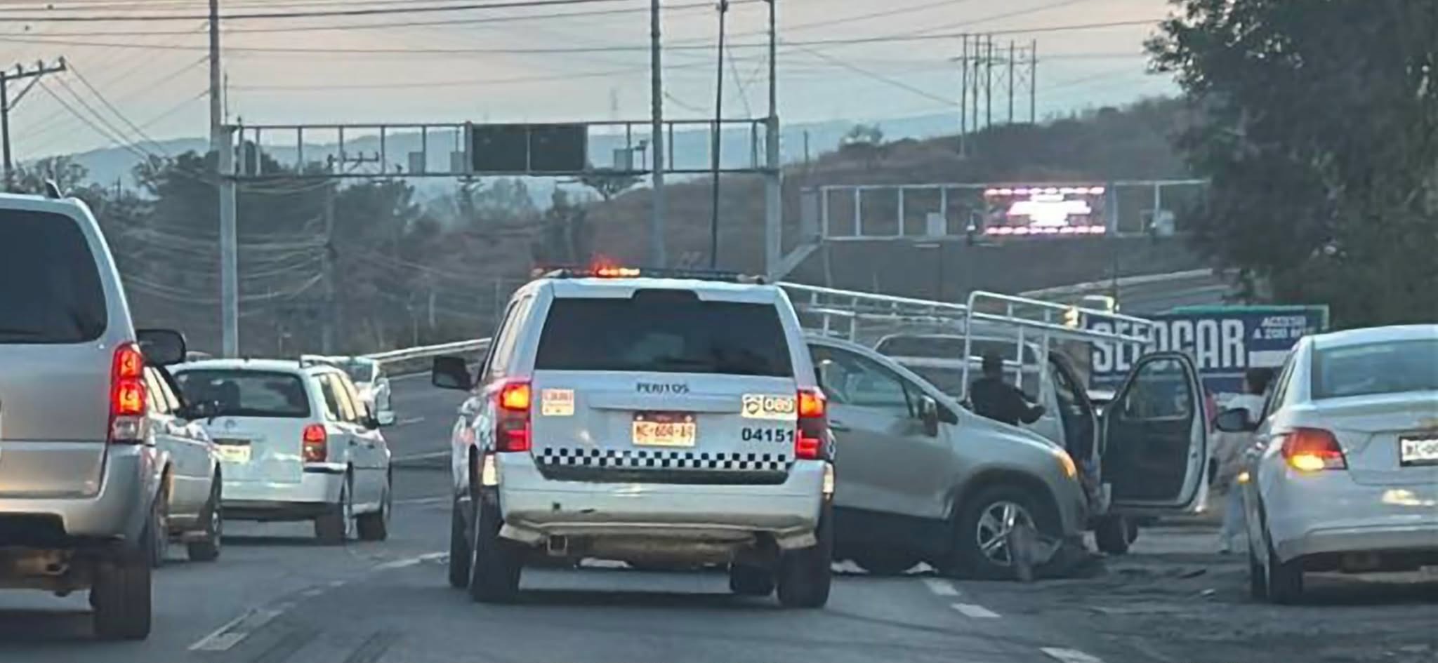 Se registra choque vehicular múltiple en la Av. Madero Oriente de Morelia 