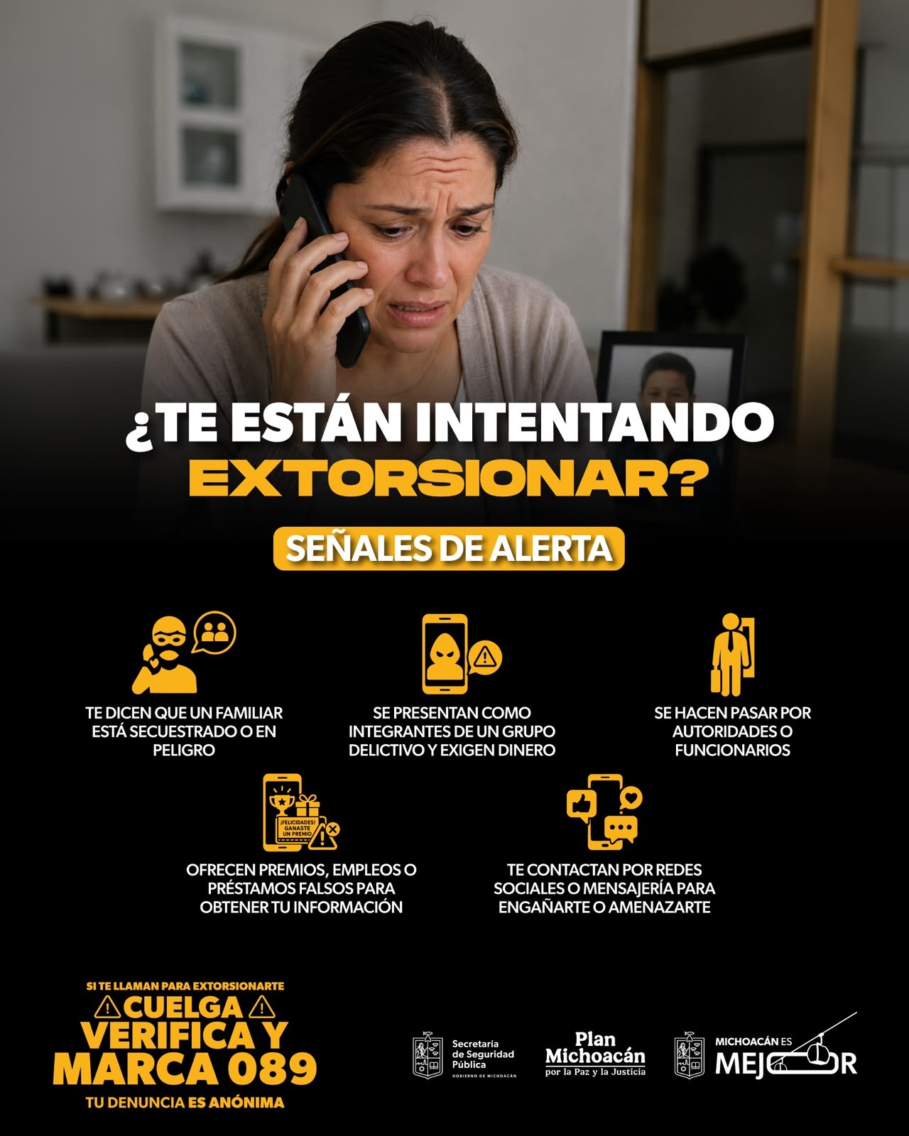 ¿Sabes cómo actuar ante un intento de secuestro virtual? La SSP te guía para evitarlo