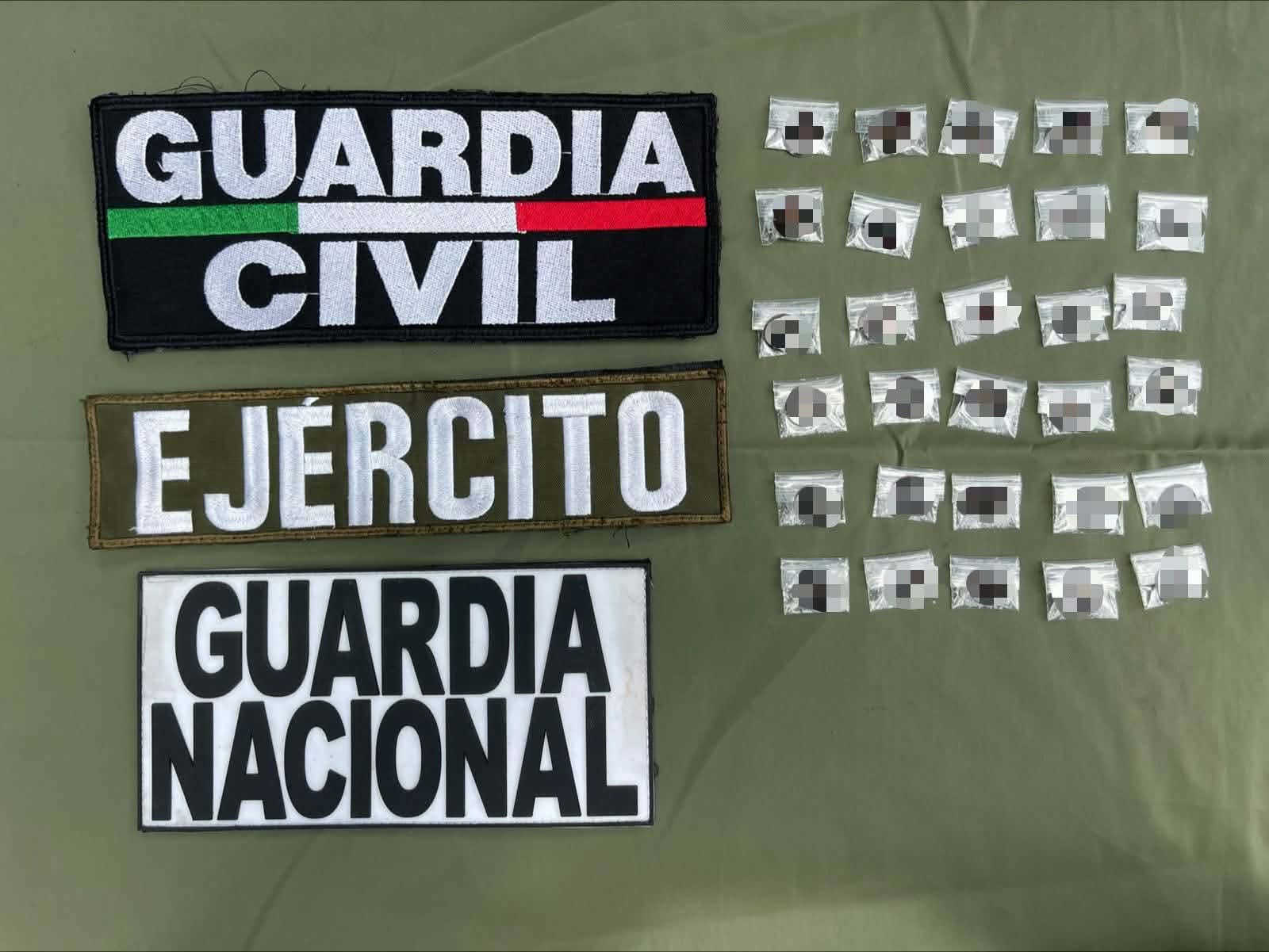 GC, GN y militares detienen a motociclista en posesión de droga en Villas del Pedregal 