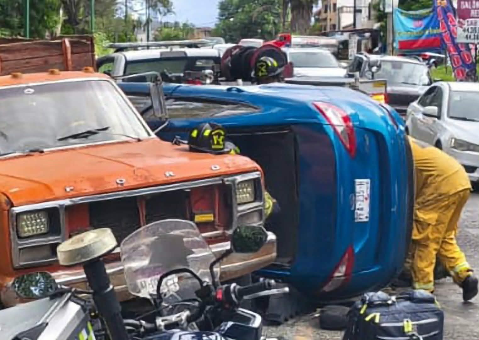 Se registran dos accident3s vehiculares en distintos puntos de Morelia