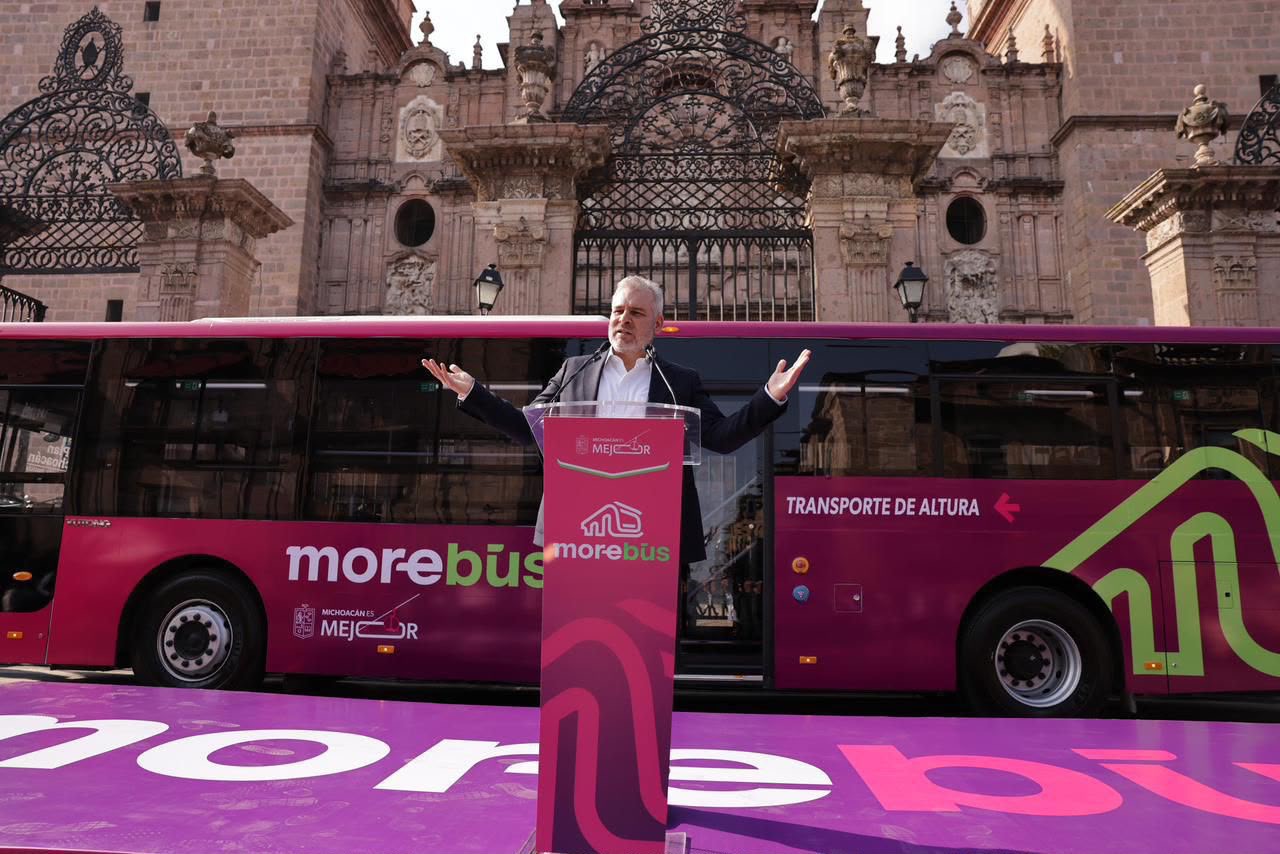 Con 9 mil 185 mdp y sin deuda, Michoacán impulsa plan histórico de transporte público