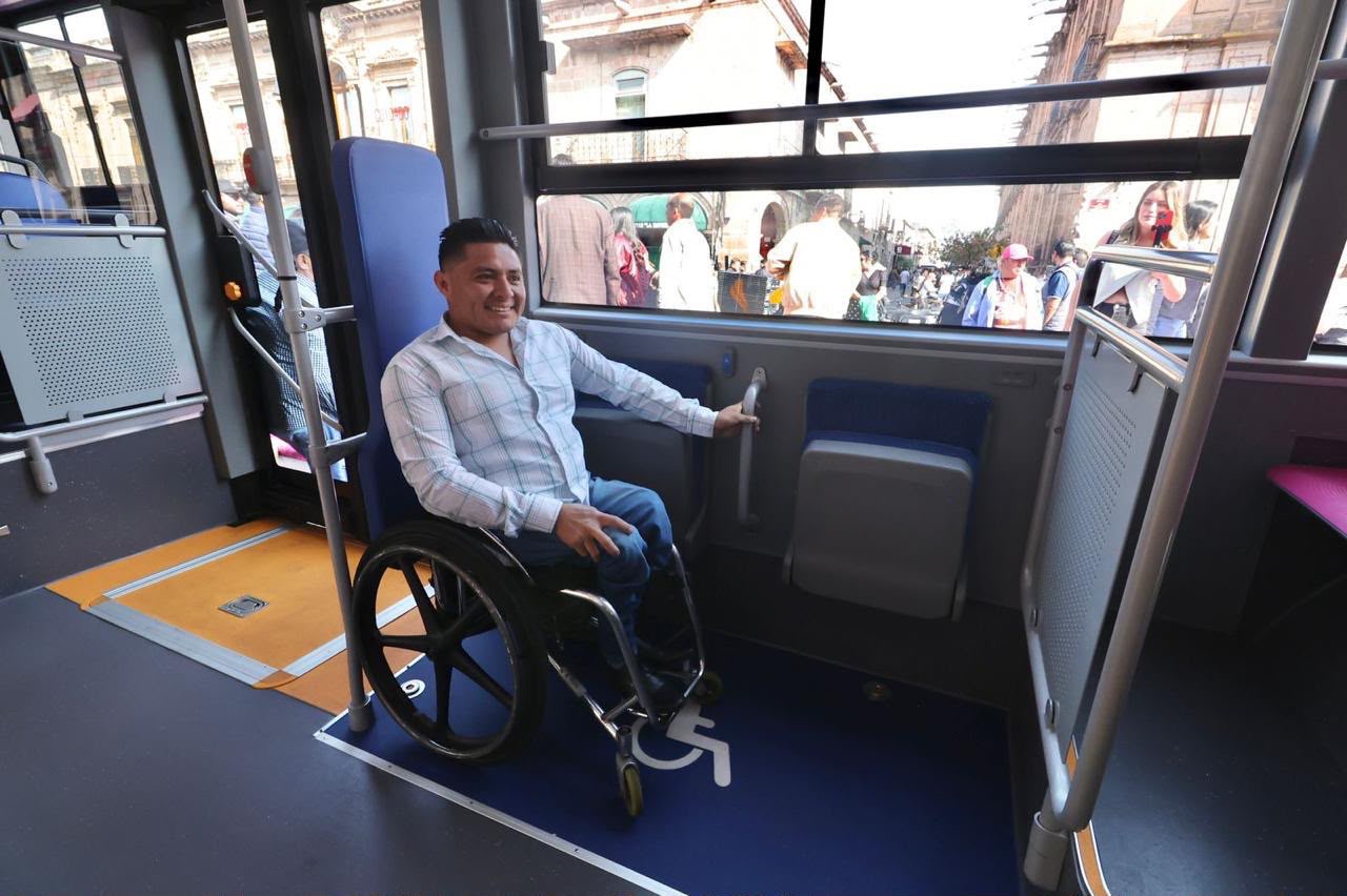 Morebús será un transporte 100 por ciento inclusivo para personas con discapacidad en Morelia